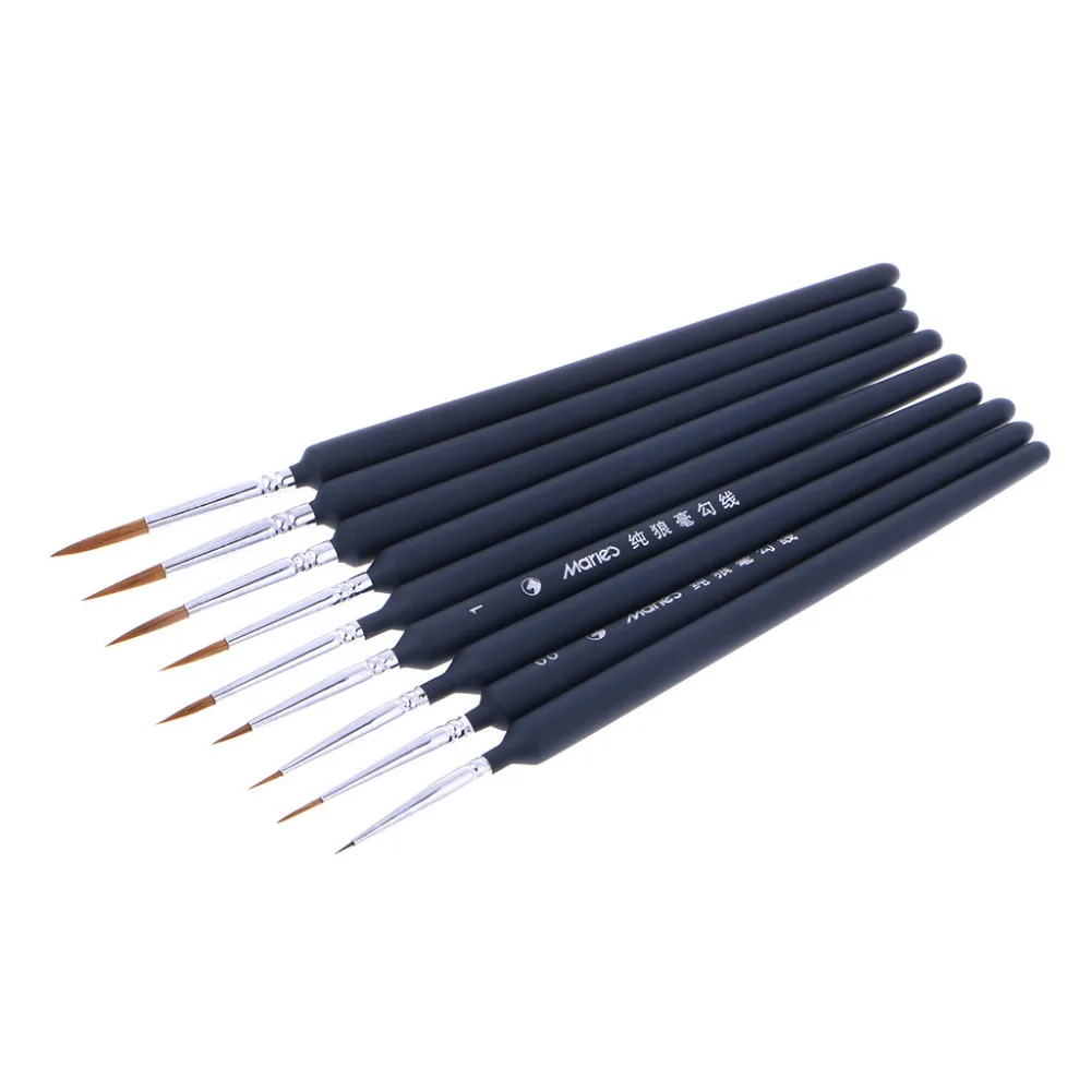 9Pcs Tip Point Nylon Hair Brush Set Artists Acrylic Watercolor Painting Pen
9Pcs Tip Point Nylon Hair Brush Set Artists Acrylic Watercolor Painting Pen