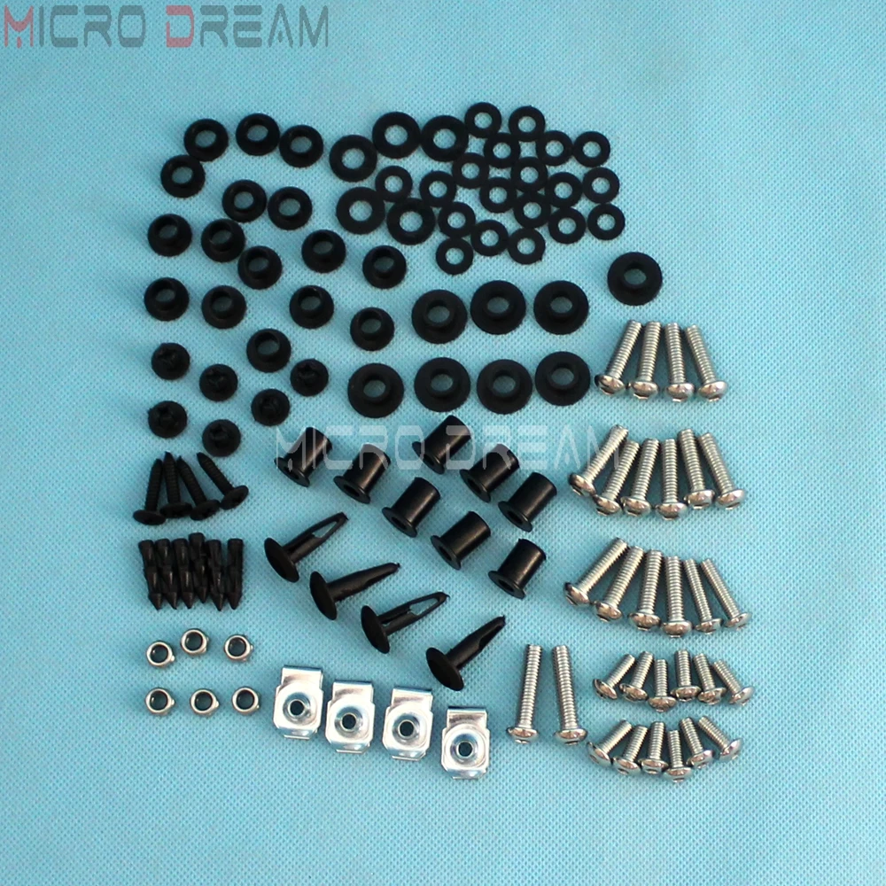 

105 Pieces Motorcycle Hardware Complete Fairing Bolt & Screws Nut Kit For Honda CBR600F4 CBR600F4i CBR 600 F4 F4i 1999-2007