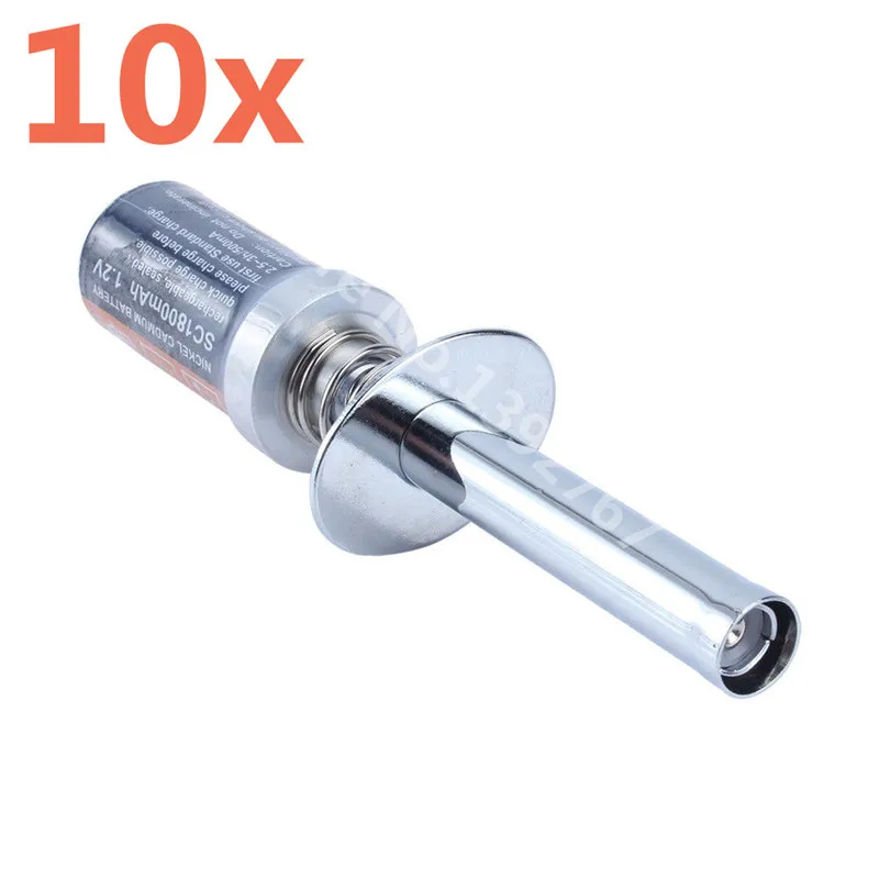 Wholesale 10pcs/Lot HSP 80101 1800mAh Rechargeable Glow Plug Igniter Ignition 1/10 R/C Nitro Buggy Car Parts
Wholesale 10pcs/Lot HSP 80101 1800mAh Rechargeable Glow Plug Igniter Ignition 1/10 R/C Nitro Buggy Car Parts