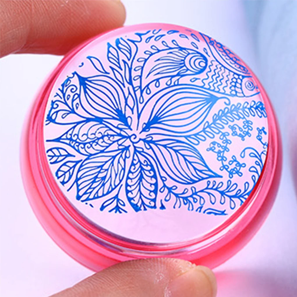 New Clear Chess 3.5CM Silicone Head Nail Stamper with Scraper Light Blue Rose Red Jelly Nail Stamping Seal
New Clear Chess 3.5CM Silicone Head Nail Stamper with Scraper Light Blue Rose Red Jelly Nail Stamping Seal