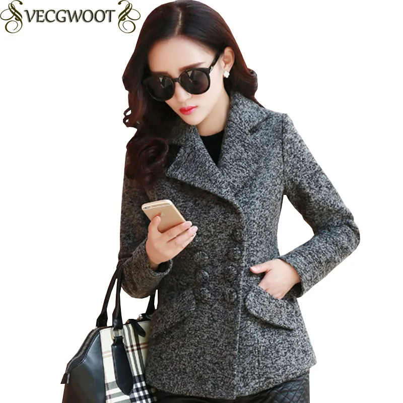 Women 2019 New Woolen Coat Women Autumn/Winter Fashion Slim Long sleeve Short Woolen Women Solid color Double breasted Coat X969
Women 2019 New Woolen Coat Women Autumn/Winter Fashion Slim Long sleeve Short Woolen Women Solid color Double breasted Coat X969