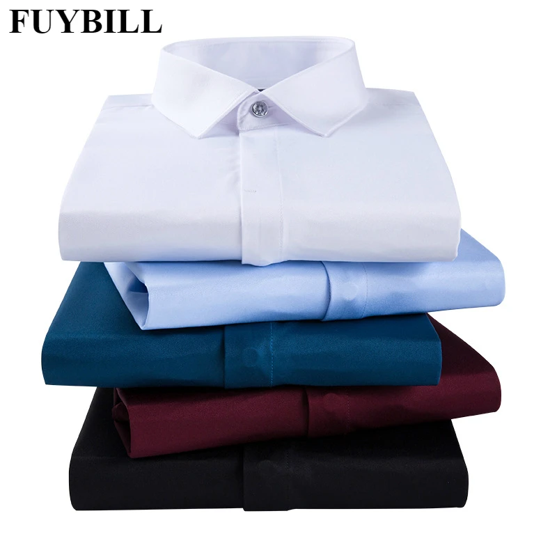 FuyBill 2018 Spring New Men's Business Wear Long Sleeve Concealed Placket Tooling Shirt Men's Business Non-iron Stretch Shirt
FuyBill 2018 Spring New Men's Business Wear Long Sleeve Concealed Placket Tooling Shirt Men's Business Non-iron Stretch Shirt