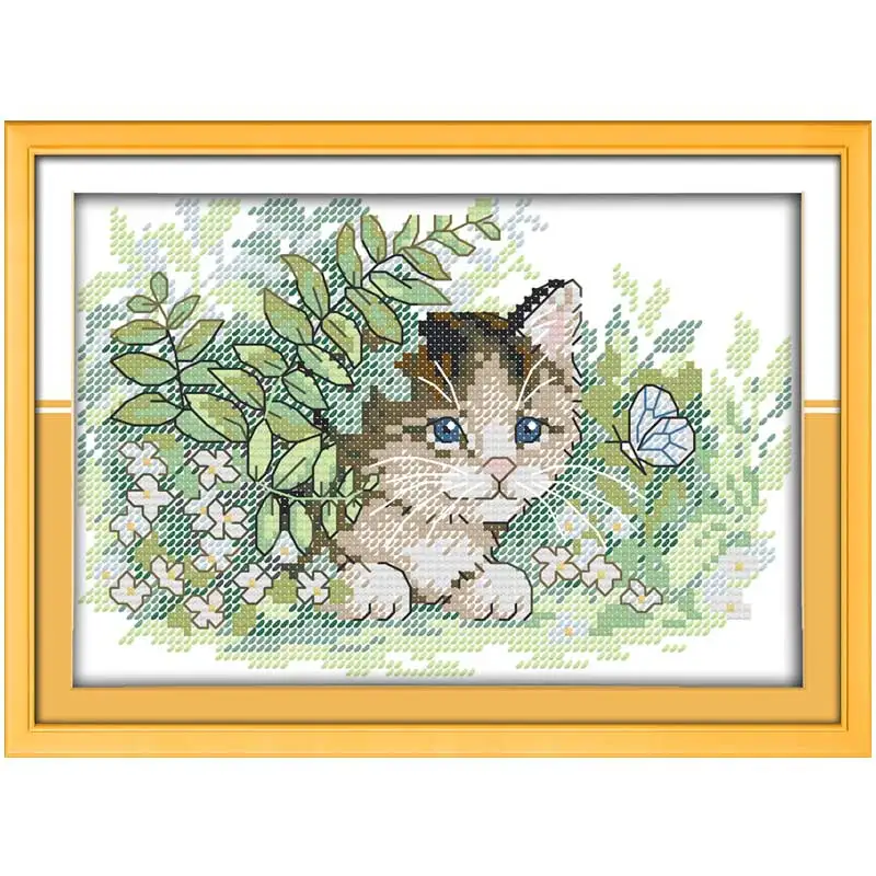 The cat and the butterfly (2) Counted Cross Stitch 11CT 14CT Cross Stitch Set Wholesale Cross-stitch Kit Embroidery Needlework
The cat and the butterfly (2) Counted Cross Stitch 11CT 14CT Cross Stitch Set Wholesale Cross-stitch Kit Embroidery Needlework