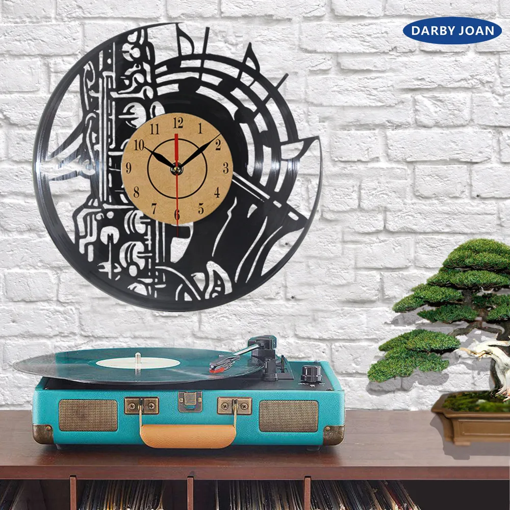 Musical Theme Wall Clock Vinyl Record Record Laser Cut Time Clock Cute Cartoon Decorative Clock Christmas Gift
Musical Theme Wall Clock Vinyl Record Record Laser Cut Time Clock Cute Cartoon Decorative Clock Christmas Gift