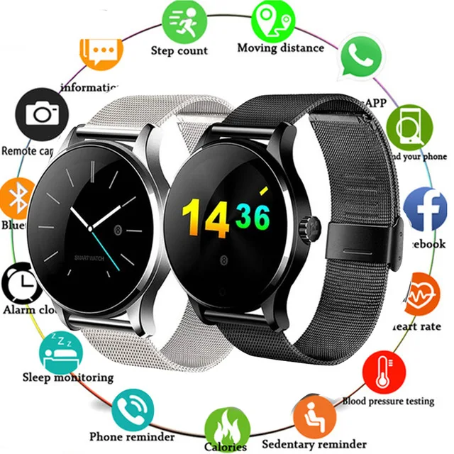 K88H Smart Watch 1.22 Inch IPS Round Screen Support Sport Heart Rate Monitor Bluetooth SmartWatch For Apple Huawei IOS Android
K88H Smart Watch 1.22 Inch IPS Round Screen Support Sport Heart Rate Monitor Bluetooth SmartWatch For Apple Huawei IOS Android