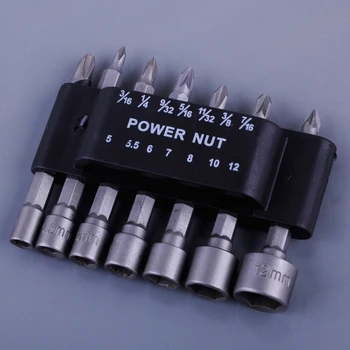 LETAOSK 14Pcs Power Nut Driver Drill Screwdriver Bit Set 5-12mm Socket Wrench Screw 1/4" Hex ShankAccessories
LETAOSK 14Pcs Power Nut Driver Drill Screwdriver Bit Set 5-12mm Socket Wrench Screw 1/4" Hex ShankAccessories
