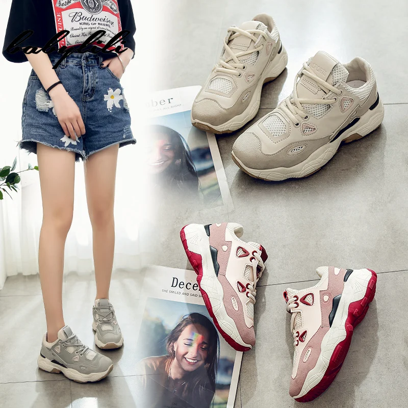 2019 Summer Sneakers for Women Fashion Ladies Basket Femme for Woman Platform Sneakers Breathable Wild Casual Sneakers Women's
2019 Summer Sneakers for Women Fashion Ladies Basket Femme for Woman Platform Sneakers Breathable Wild Casual Sneakers Women's