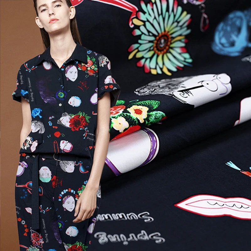 Japan imported Little play boy reactive dyeing stretch cotton fabric for dress trousers tissu tissus au metre costura stoffen
Japan imported Little play boy reactive dyeing stretch cotton fabric for dress trousers tissu tissus au metre costura stoffen