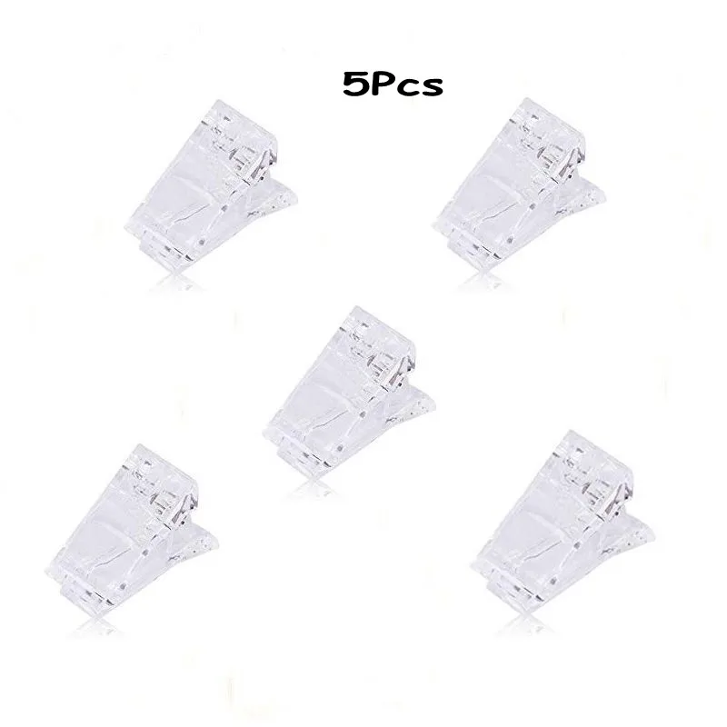 Pack of 5 Nail Tips Clip, Transparent Polygel Quick Building Finger Nail Extension Builder Clamps Manicure Nail Art Tools (5Pcs)
Pack of 5 Nail Tips Clip, Transparent Polygel Quick Building Finger Nail Extension Builder Clamps Manicure Nail Art Tools (5Pcs)