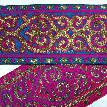 10cm 4 Stage Costume Handmade Curtain National Jacquard Ribbon Garment Woven Tuten Webbing Blink Blue Red Gold Filigree Metallic
10cm 4 Stage Costume Handmade Curtain National Jacquard Ribbon Garment Woven Tuten Webbing Blink Blue Red Gold Filigree Metallic