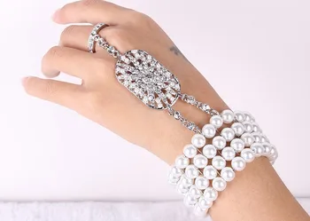 Bridal bangles The Great Gatsby Pearl Bridal bracelets for women Pearl Bridal Bridesmaid Crystal Hand chain
Bridal bangles The Great Gatsby Pearl Bridal bracelets for women Pearl Bridal Bridesmaid Crystal Hand chain