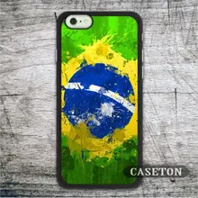 Flag Brazil Case For iPhone 7 6 6s Plus 5 5s SE 5c and For iPod 5 High Quality Oil Paint Classic Cover Free Shipping