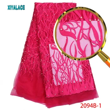 Tulle Lace Fabric Nigerian Lace Fabric 2018 High Quality Fashion Embroidery Lace Trim African Lace Fabric With Beads PGC2094B-1
Tulle Lace Fabric Nigerian Lace Fabric 2018 High Quality Fashion Embroidery Lace Trim African Lace Fabric With Beads PGC2094B-1