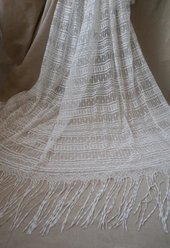 1 yard off white french lace fabric ivory tassel lace fabric, ivory lace fabric for bridal wedding dress
1 yard off white french lace fabric ivory tassel lace fabric, ivory lace fabric for bridal wedding dress