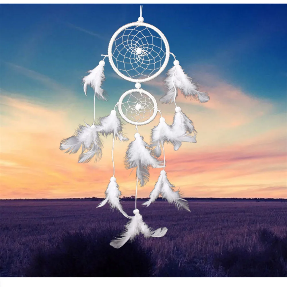 Newest Antique Imitation White Dreamcatcher Nice Gift Dream Catcher Net Natural Feathers Wall Hanging Decoration Ornament
Newest Antique Imitation White Dreamcatcher Nice Gift Dream Catcher Net Natural Feathers Wall Hanging Decoration Ornament
