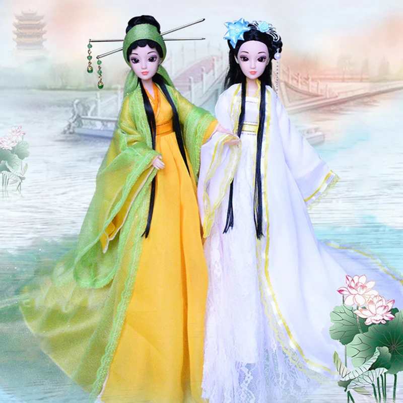 Traditional Chinese Dolls Girls Toy Ancient Collectible Vintage Style Princess Ethnic Doll Bjd Doll with Dress Gifts Diy Toys
Traditional Chinese Dolls Girls Toy Ancient Collectible Vintage Style Princess Ethnic Doll Bjd Doll with Dress Gifts Diy Toys