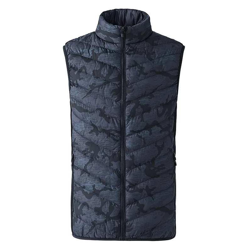 

Winter 6XL Men's Vest Warm Sleeveless Jacket Electric Heating Casual Coat Carbon Fiber Cotton-padded Vest Men Waistcoat BFS81