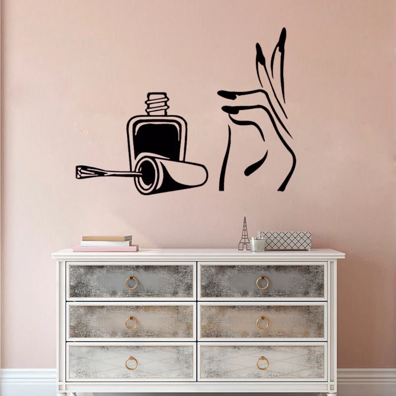 Girl Beauty Salon Wall Decal Vinyl Manicure Hand Spa Wall Stickers Nails Design Polish Interior Removable Modern Home DIY SYY739
Girl Beauty Salon Wall Decal Vinyl Manicure Hand Spa Wall Stickers Nails Design Polish Interior Removable Modern Home DIY SYY739