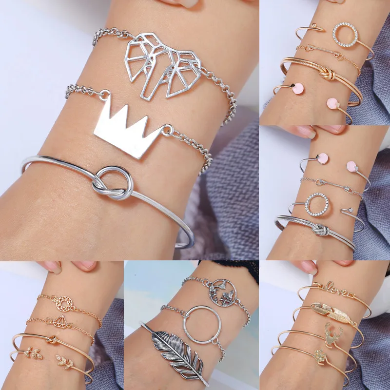 3-5 Pcs Bohemian Charm Bracelets Bangles For Women Fashion Gold Silver Strand Bracelets Sets Jewelry Party Gifts Punk Bracelets
3-5 Pcs Bohemian Charm Bracelets Bangles For Women Fashion Gold Silver Strand Bracelets Sets Jewelry Party Gifts Punk Bracelets