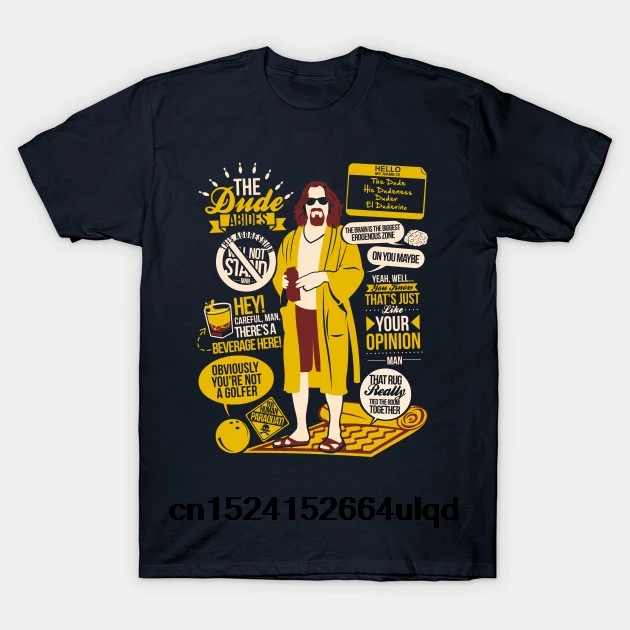 100% Cotton O-neck Custom Printed Tshirt Men T shirt The Dude Quotes - The Big Lebowski Women T-Shirt
100% Cotton O-neck Custom Printed Tshirt Men T shirt The Dude Quotes - The Big Lebowski Women T-Shirt