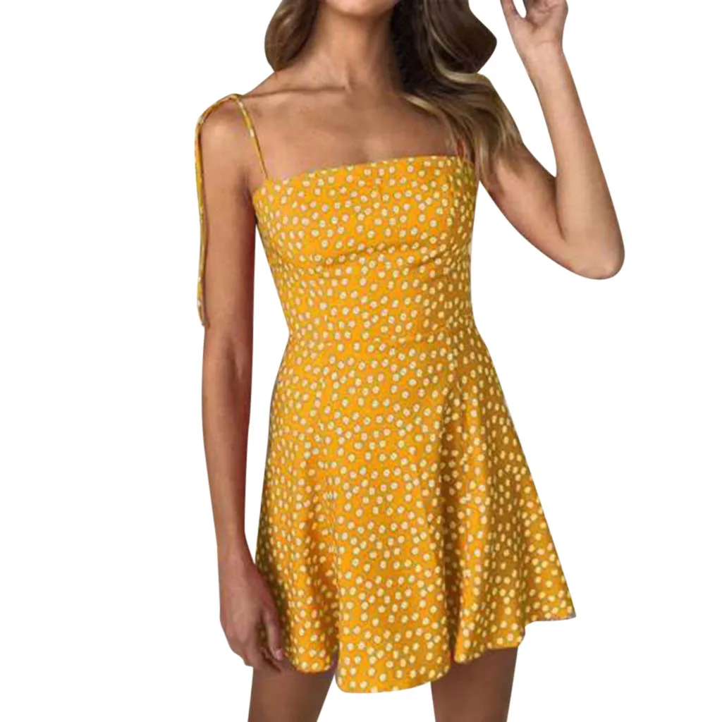 Feitong Vintage Women Dot Printed Dress Summer Sexy Sleeveless Wear Slim Party And Evening Party Mini Dress vestidos verano 2019
Feitong Vintage Women Dot Printed Dress Summer Sexy Sleeveless Wear Slim Party And Evening Party Mini Dress vestidos verano 2019
