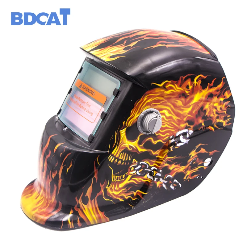 BDCAT Skull Solar Auto Darkening MIG MMA Electric Welding Mask/Helmet/welder Cap/Welding Lens for Welding Machine
BDCAT Skull Solar Auto Darkening MIG MMA Electric Welding Mask/Helmet/welder Cap/Welding Lens for Welding Machine