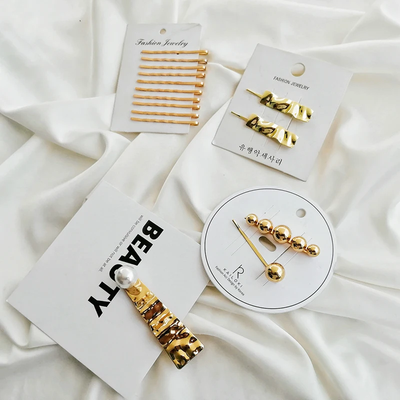 New product gold bangs clip pearl metal hairpin hair band Bobby Pin hairpin headwear accessories hair styling jewelry VH001
New product gold bangs clip pearl metal hairpin hair band Bobby Pin hairpin headwear accessories hair styling jewelry VH001