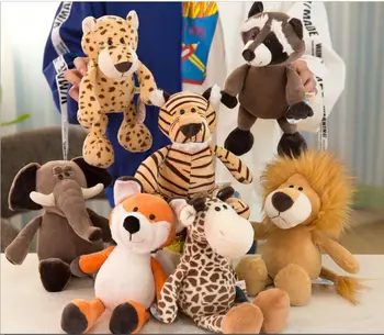 8 pieces a lot cute plush animal toy cartoon elephant, tiger, fox, lion, leopard, raccoon,monkey, giraffe about 25cm
8 pieces a lot cute plush animal toy cartoon elephant, tiger, fox, lion, leopard, raccoon,monkey, giraffe about 25cm