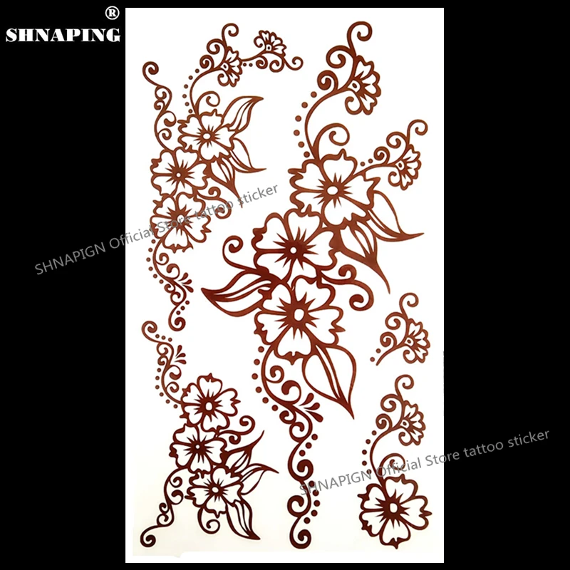 SHNAPIGN Sexy Bronze Lace Temporary Tattoo Body Art Arm Flash Tattoo Stickers 17*10cm Waterproof Fake Henna Painless Sticker
SHNAPIGN Sexy Bronze Lace Temporary Tattoo Body Art Arm Flash Tattoo Stickers 17*10cm Waterproof Fake Henna Painless Sticker