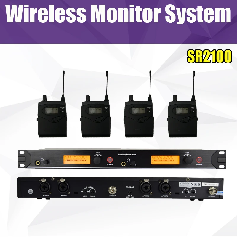SR 2100 IEM SR2100 In Ear Monitor System 2 Channel 4 Bodypack Monitoring with in earphone wireless wireless stage monitor system
SR 2100 IEM SR2100 In Ear Monitor System 2 Channel 4 Bodypack Monitoring with in earphone wireless wireless stage monitor system