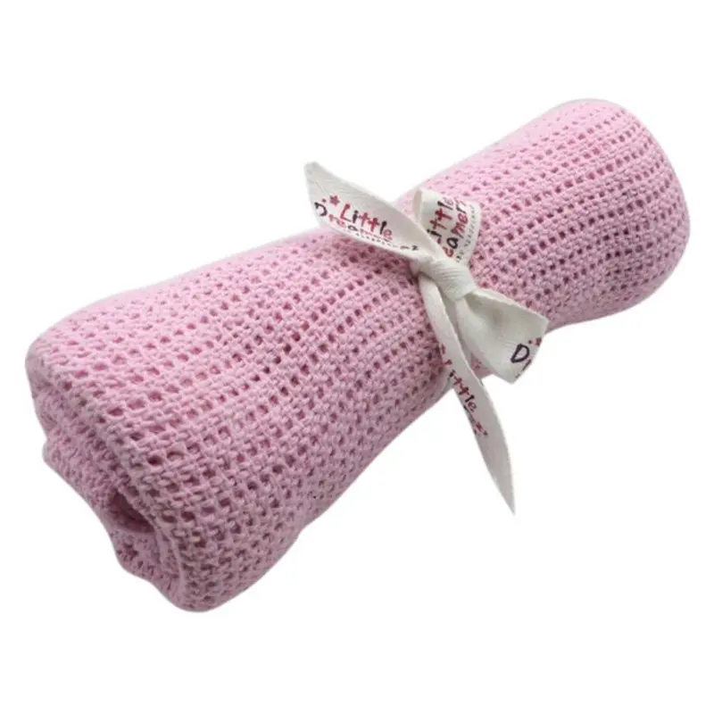 Newborn Baby Blankets Swaddling Infant Soft Cotton Crochet Candy Color Prop Crib Sleeping Bed Supplies Hole Wrap
Newborn Baby Blankets Swaddling Infant Soft Cotton Crochet Candy Color Prop Crib Sleeping Bed Supplies Hole Wrap