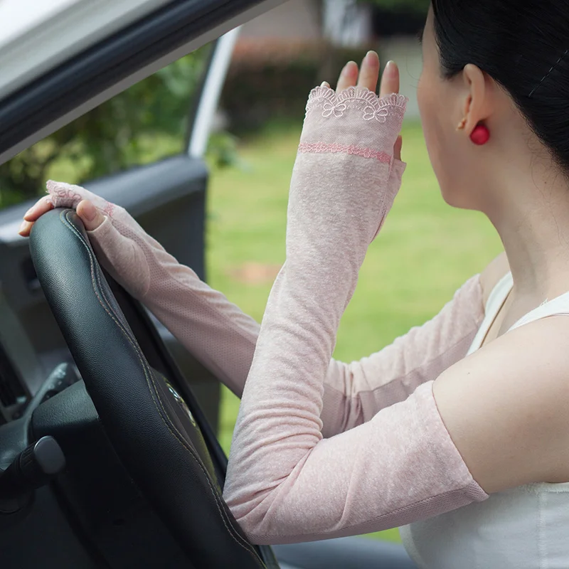 Summer Fingerless Gloves Female Long Sun Protection Arm Sleeve Knitted Cotton Gloves Thin Non-Slip Woman Driving Gloves FS33
Summer Fingerless Gloves Female Long Sun Protection Arm Sleeve Knitted Cotton Gloves Thin Non-Slip Woman Driving Gloves FS33