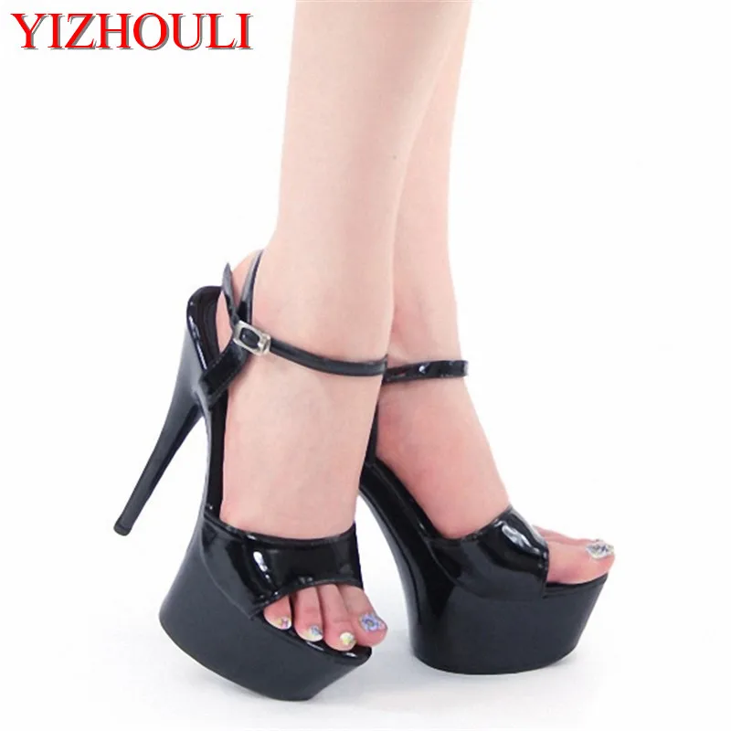 

Sexy Stiletto High Heels Open Toe Gladiator Sandals Womens Shoes 15cm High-Heeled Shoes Platform Dance Shoes