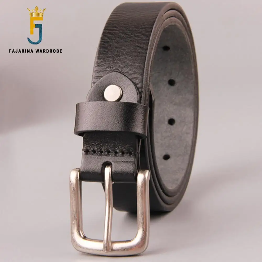 

FAJARINA Fine Design Ladies High-grade Retro Solid 100% Pure Cowhide Leather Belts for Women 2.8cm Width 95-115cm Belt N17FJ481