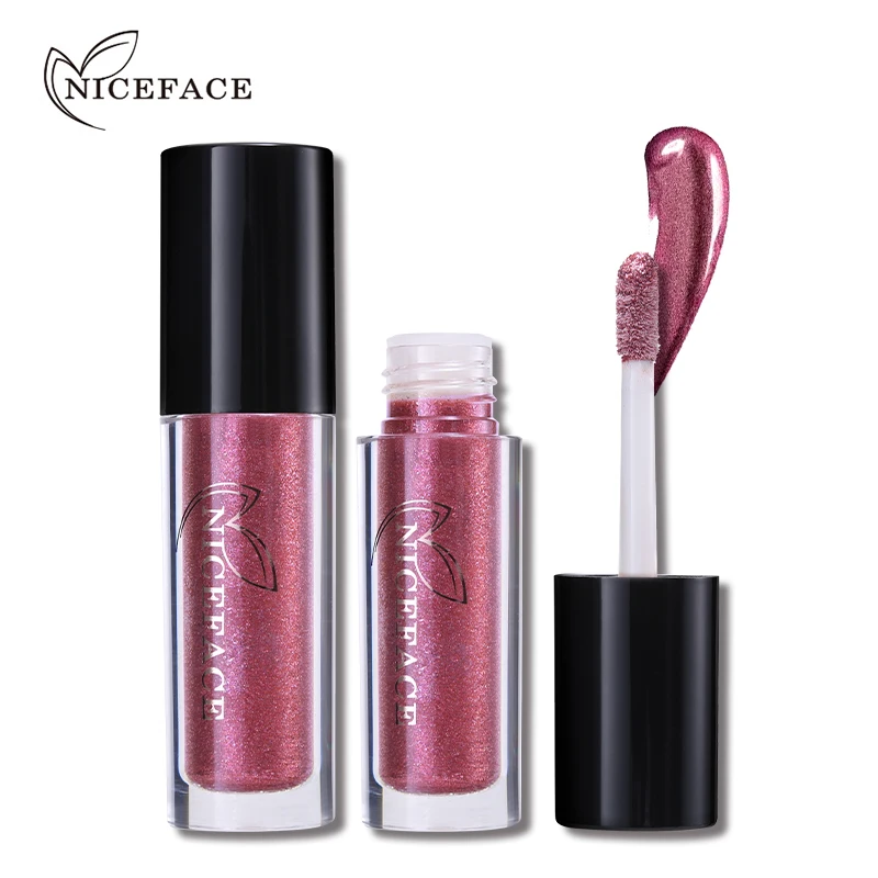 

NICEFACE Pro Metallic Lipstick Liquid Waterproof 24H Lasting Matte Lip Gloss Nude Lip Stick Tattoo Make Up Cosmetic Beauty Tools