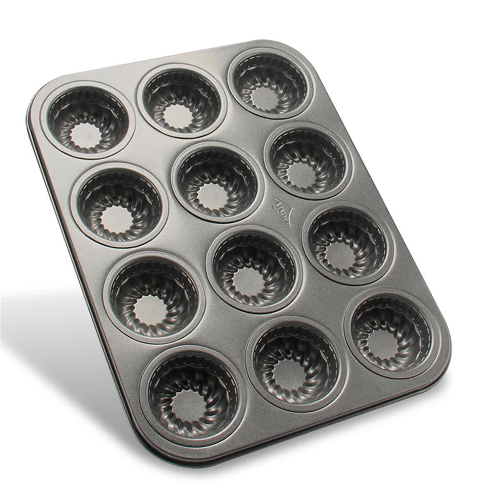 AMW Large 12 Cups Metal Baking Pan Round Flower Kitchen Bakeware Cupcake Cake Mold New Baking Tools For Cakes CC1027C
AMW Large 12 Cups Metal Baking Pan Round Flower Kitchen Bakeware Cupcake Cake Mold New Baking Tools For Cakes CC1027C