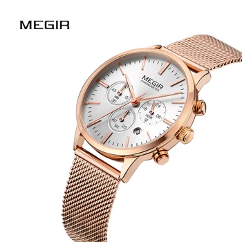 MEGIR Women Watch Luxury Fashion Quartz Chronograph Auto Date Top Brand Stainless Sport Waterproof Gold Reloj Mujer Ladies Gift
MEGIR Women Watch Luxury Fashion Quartz Chronograph Auto Date Top Brand Stainless Sport Waterproof Gold Reloj Mujer Ladies Gift