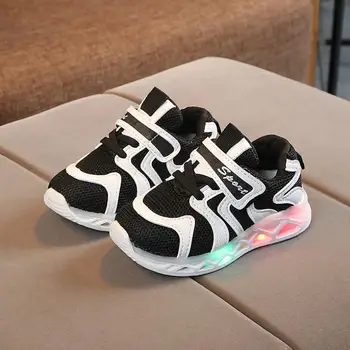 New Baby Luminous LED Light Shoes Boys Girls Glowing Sneakers Children Shoes Toddler Lighted Flats Kids Mesh Casual Shoes 019 
New Baby Luminous LED Light Shoes Boys Girls Glowing Sneakers Children Shoes Toddler Lighted Flats Kids Mesh Casual Shoes 019
