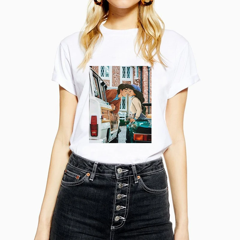 2019 New T shirt Women Vintage Romantic Travel women tshirt O-Neck Jasmine&Aladdin Print Casual Short Sleeve Harajuku Tops Tees
2019 New T shirt Women Vintage Romantic Travel women tshirt O-Neck Jasmine&Aladdin Print Casual Short Sleeve Harajuku Tops Tees