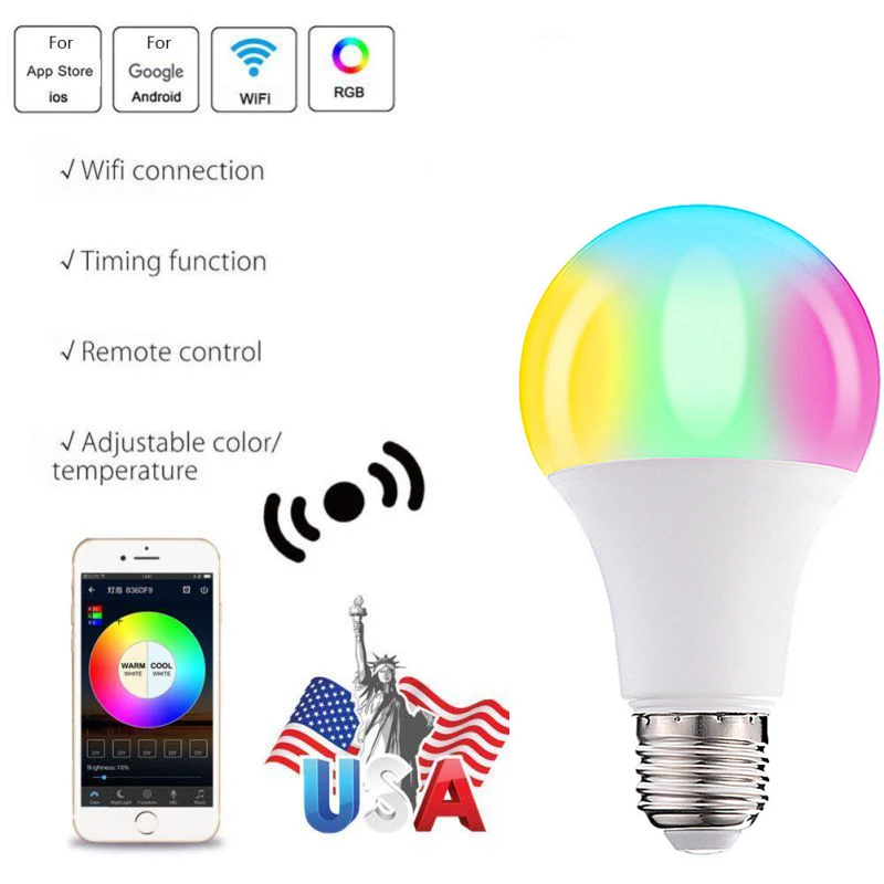 E27 LED 3/5/10/15W 16 Color Dimmable Changing Magic Bulb RGB + White Remote Smart Light Lamp Dimmable Memory + IR Remote Control
E27 LED 3/5/10/15W 16 Color Dimmable Changing Magic Bulb RGB + White Remote Smart Light Lamp Dimmable Memory + IR Remote Control