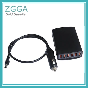 Multiple 50W DC 5V 2A 6 Ports Car Micro USB Charger With Extra Car Cigarette lighter Cable For Tablet
Multiple 50W DC 5V 2A 6 Ports Car Micro USB Charger With Extra Car Cigarette lighter Cable For Tablet