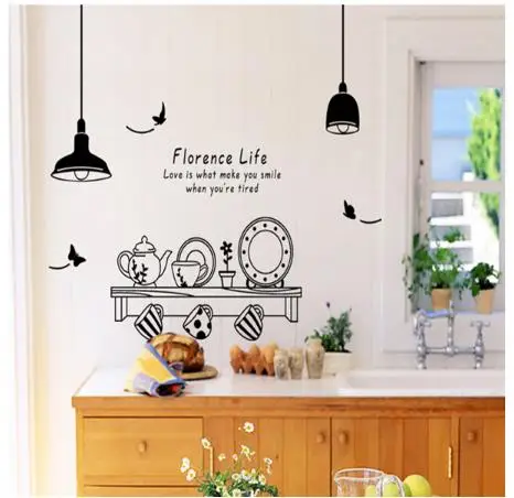 Free Shipping florence life removable wall stickers kitchen restaurant tea cup cupboard decorative decals wall murals
Free Shipping florence life removable wall stickers kitchen restaurant tea cup cupboard decorative decals wall murals
