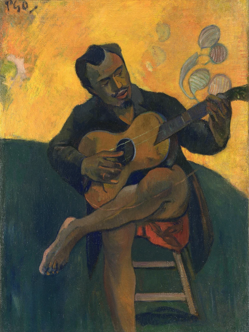 landscape canvas painting scenery picture impressionism masterpiece poster art The Guitar Player - Paul Gauguin
landscape canvas painting scenery picture impressionism masterpiece poster art The Guitar Player - Paul Gauguin