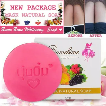 100g Instant Miracle Whitening Soap Thailand Bumebime Handmade Soap White Skin Natural Soaps Bath Fruit Essential Oil Soap
100g Instant Miracle Whitening Soap Thailand Bumebime Handmade Soap White Skin Natural Soaps Bath Fruit Essential Oil Soap