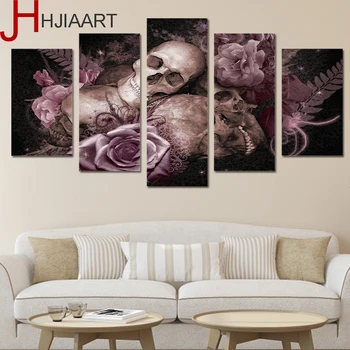 5 piece HD Printed skull and roses Painting Canvas Print Home decor print poster picture canvas Wall art picture Framed
5 piece HD Printed skull and roses Painting Canvas Print Home decor print poster picture canvas Wall art picture Framed