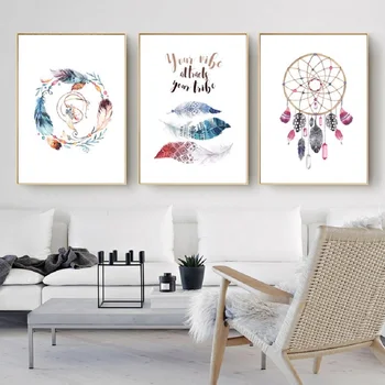 Indian Hanger Feather Decorative Poster Canvas Paintings Decoration Posters Prints Wall Art Picture Living Room Home Decor
Indian Hanger Feather Decorative Poster Canvas Paintings Decoration Posters Prints Wall Art Picture Living Room Home Decor
