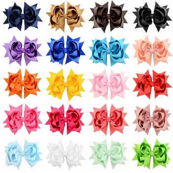 20pcs/lot 4.7 Inch Boutique Hair Bows Solid Grosgrain Ribbon Hair Clip Bow For Children Kids 3 layers Bow Hair Accessories A34
20pcs/lot 4.7 Inch Boutique Hair Bows Solid Grosgrain Ribbon Hair Clip Bow For Children Kids 3 layers Bow Hair Accessories A34