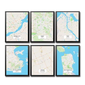 QUEBEC Riga Rio de Janeiro Riyadh ROME AN FRANCISC Sao Paulo SEATTL City Maps Art Canvas Poster Home Wall Decor Painting
QUEBEC Riga Rio de Janeiro Riyadh ROME AN FRANCISC Sao Paulo SEATTL City Maps Art Canvas Poster Home Wall Decor Painting