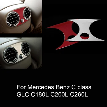 

2 colors For Mer-cedes B/enz C class GLC C180L C200L C260L Car Interior Accessories Rear Air Condition Outlet Cover Trim