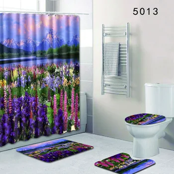 Adeeing Gorgeous 3D Flowers Printing Shower Curtain for Bathroom Nonslip Mat Rug Cover Toilet Cover Mat Non-Slip Rug Set
Adeeing Gorgeous 3D Flowers Printing Shower Curtain for Bathroom Nonslip Mat Rug Cover Toilet Cover Mat Non-Slip Rug Set